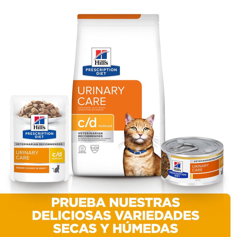 Hill's Prescription Diet Urinary Care c/d Pollo sobre para gatos, , large image number null